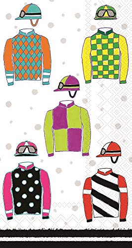 Servilletas de Papel de Buffet Boston International IHR de 16 Contenidos, 3 Capas, 8.5 x 4.5 Pulgadas, Diseño Jockey Silks - imagen 6