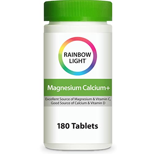 Suplemento Rainbow Light de Magnesio y Calcio | 180 Tabletas | Nutrientes de Alimentos Reales y Complejo Digestivo | Apoya Niveles Saludables de - imagen 2