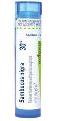 Boiron Sambucus Nigra 30C Medicina Homeopática para Ronquera con Tos Dolorosa y Congestión Nasal - 80 Gránulos - imagen 1