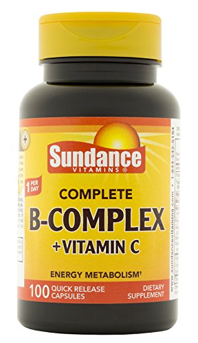 Sundance Completo B-Complejo con Vitamina C | 100 Tabletas | Fórmula Esencial de Vitaminas | Vegetariano, No OGM y Libre de Gluten - imagen 3