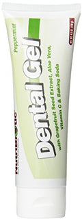 Gel Dental NutriBiotic de Menta Dorada, 4.5 Oz | Con GSE, Aloe, Vitamina C y Bicarbonato | Vegano, Biodegradable y Libre de Flúor, Gluten y SLS - imagen 1