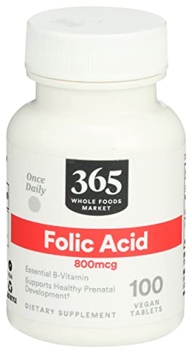 Ácido Fólico 800 MCG 100 CT de 365 by Whole Foods Market - imagen 3