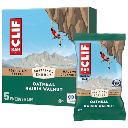 CLIF BAR - Barras de Proteína Energéticas - Avena, Pasas y Nueces - Hechas con Avena Orgánica - Sin OGM - Paquete de 5 unidades - imagen 3