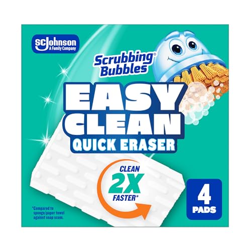 Esponjas Limpiadoras Scrubbing Bubbles Easy Clean, 4 Piezas, Multiusos para Baño, Ducha, Azulejos, Fregaderos, Grifos y Más - imagen 5