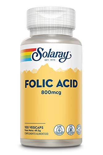 SOLARAY Ácido Fólico - Suplemento de Vitamina B9, Vitamina Prenatal - Apoyo al Desarrollo de Células Sanguíneas - Vegano, Verificado en Laboratorio, - imagen 5
