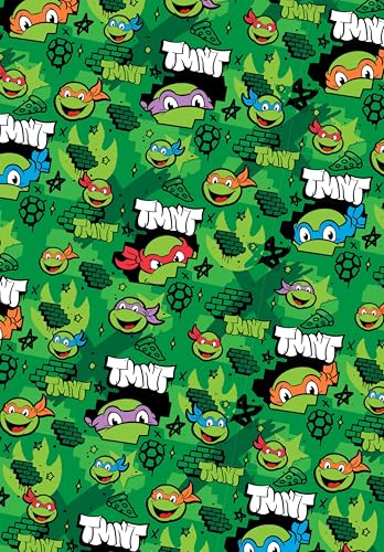Papel de Regalo Danilo Promotions LTD Tortugas Ninja 2 Hojas 2 Etiquetas para Cumpleaños - imagen 4