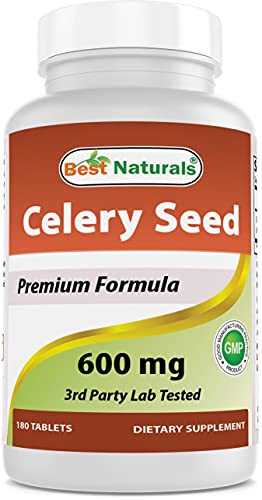 Tabletas de Semilla de Apio Best Naturals 600 mg, 180 Contenido - imagen 3