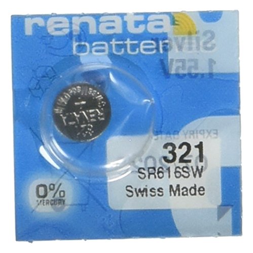 Paquete de 2 Baterías Electrónicas Renata 321 de Óxido de Plata SR616SW 0% Mercurio - imagen 2