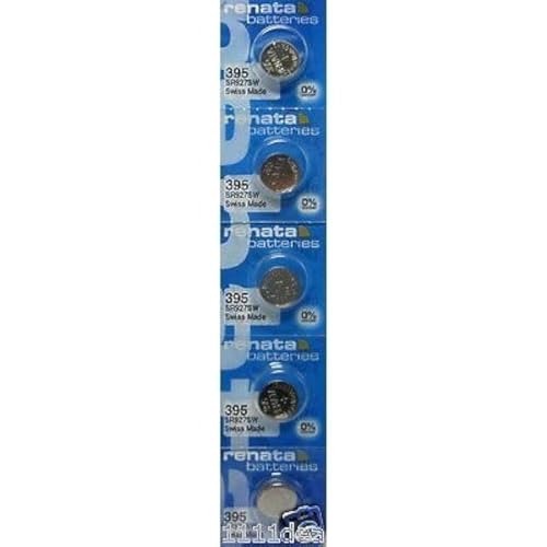 Tira de 5 Baterías Renata 395 SR927SW Suizas Originales de 1.55v en Color Plata - imagen 5