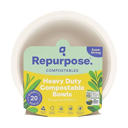Tazones Compostables REPURPOSE de 16 oz, Paquete de 20 Unidades - imagen 2