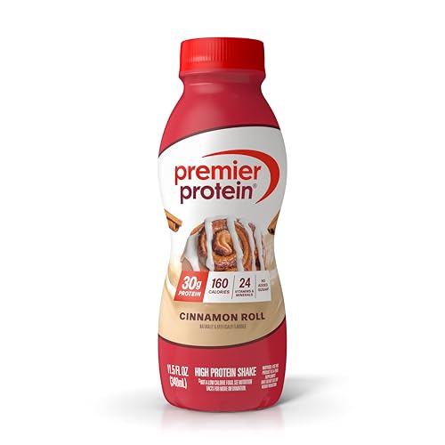 Batido Premier Protein, Sabor Rollito de Canela, 30g de Proteína, Sin Azúcar Añadido, 24 Vitaminas y Minerales, 11.5 fl oz, 1 Paquete - imagen 3