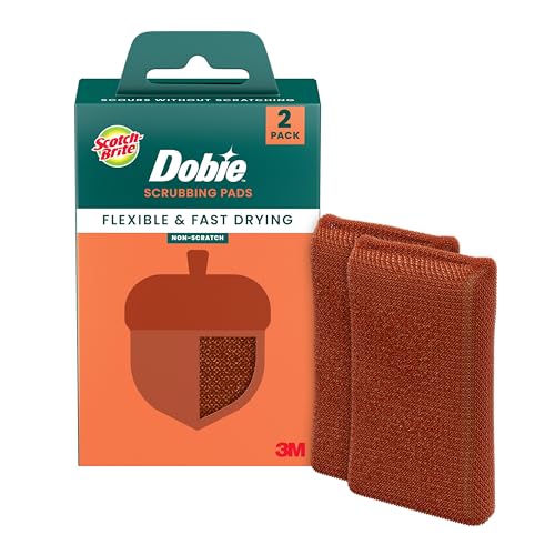 Esponjas Scotch-Brite Harvest Dobie, Paquete de 2, Esponjas de Cocina Antirrayas para Limpiar Platos, Electrodomésticos y Baños, Secado Rápido, Color - imagen 2