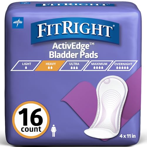 Compresas para Control de Incontinencia FitRight, Absorbencia Moderada, 4.3 x 11, Paquete de 16 unidades - imagen 3