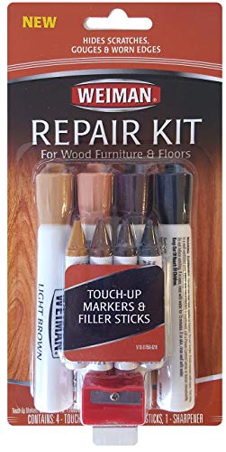 Kit de Reparación de Madera Weiman - 4 Barras de Relleno y 4 Marcadores de Retocado - Solución para Arañazos en Pisos y Muebles - imagen 6
