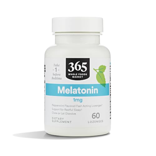 Pastillas de Melatonina 1mg 365 de Whole Foods Market, Sabor a Menta, 60 Unidades - imagen 4