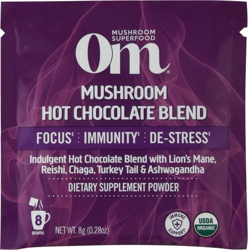 Mezcla de Chocolate Caliente Orgánico de Hongos Om Mushroom Superfood, 0.28 OZ - imagen 2