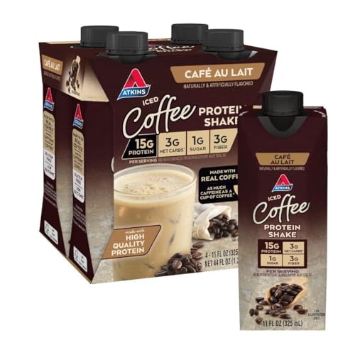 Batido de Proteína Atkins Iced Coffee Café Au Lait - Paquete de 4 Shakes - imagen 2