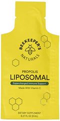 Beekeepers Naturals Propolis Liposomal con Vitamina C, 0.27 oz, Individual - imagen 1
