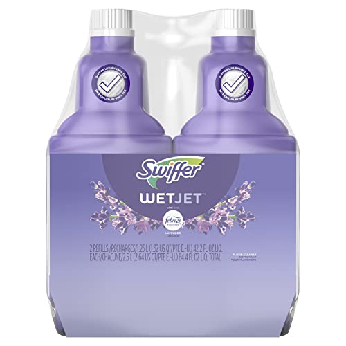Solución Limpiadora Multiusos Swiffer WetJet con Recarga Febreze, Limpiador para Pisos de Madera, Aroma a Lavanda, 1.25 Litros - Paquete de 2 - imagen 3