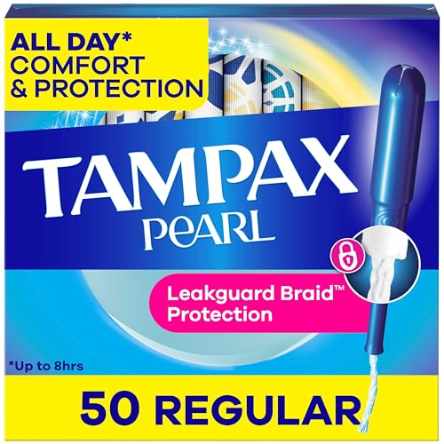 Tampax Pearl Tampones para Mujeres, con Braid LeakGuard, Absorción Regular, Sin Fragancia, Paquete de 50 - imagen 5