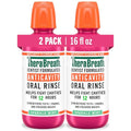 Enjuague Bucal Anticaries TheraBreath con Flúor, Refresca el Aliento, Fortalece el Esmalte, Sin Alcohol, Sabor Menta Brillante, 16 oz, Paquete de 2 - imagen 1