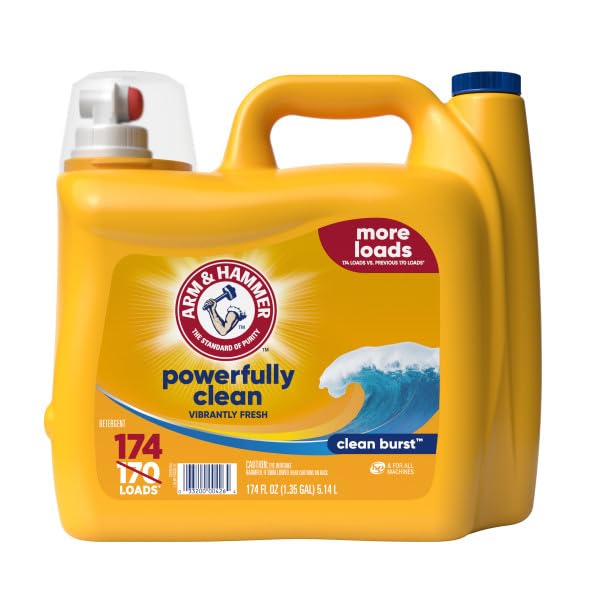 Detergente Líquido para Ropa ARM & HAMMER, Fresh Clean Burst, 5.2 L, Rinde para 174 Lavados - imagen 6