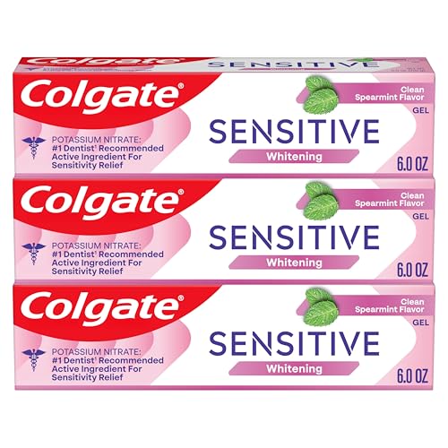 Pasta de Dientes Colgate Blanqueadora para Dientes Sensibles, Reparación del Esmalte y Protección contra Caries, Gel de Menta Fresca, 6 Oz (Paquete - imagen 5