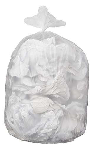 Bolsas de Basura Basics de 55 Galones, Resistente, a Prueba de Fugas, Sin Fragancia, Transparentes, Paquete de 50 (Antes marca Commercial) - imagen 1