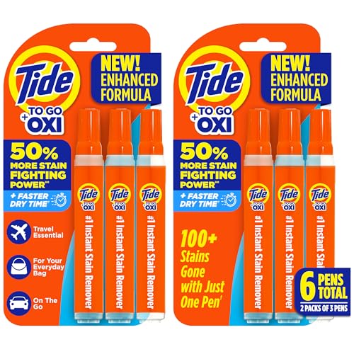 Bolígrafo Quitamanchas Tide para Ropa, Eliminador Instantáneo de Manchas, Portátil y Viaje, Funciona en Manchas de Comida y Bebida, Paquete de 2 (3 - imagen 2