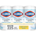 Toallitas de Limpieza Clorox Free & Clear, Aroma Limón Suave, 75 Piezas, Paquete de 3 (El paquete puede variar) - imagen 1