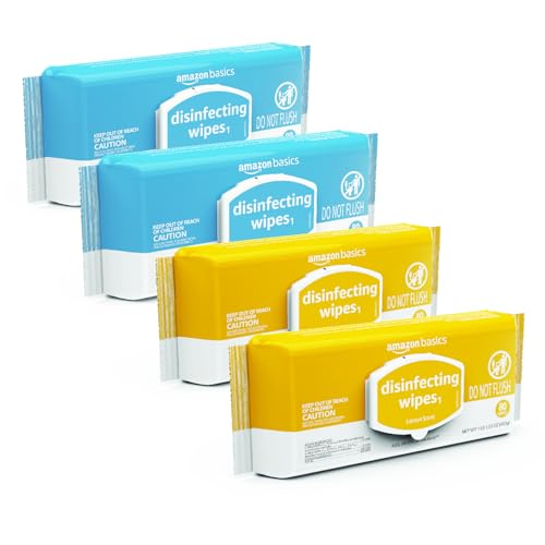 Toallitas Desinfectantes Basics, Aroma a Limón y Aire Fresco, Multiusos, Sanitiza/Limpia/Desinfecta/Desodoriza, 320 Piezas (4 Paquetes de 80) - imagen 5