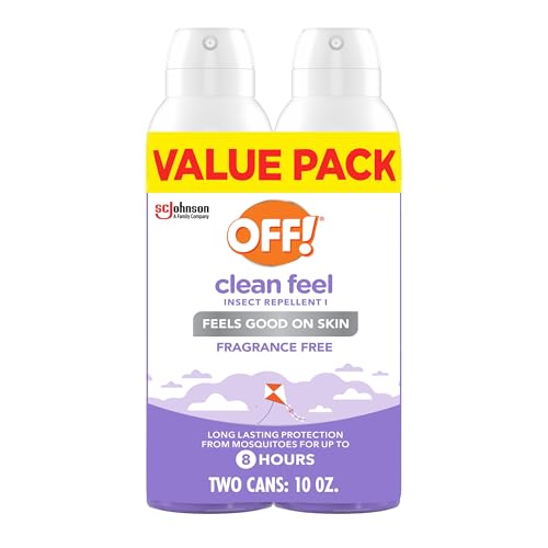 Repelente de Insectos OFF! Clean Feel Aerosol 5 oz (Paquete de 2) - Protección Duradera sin DEET con 20% Picaridina, Sin Fragancia, Ideal para Camping - imagen 4