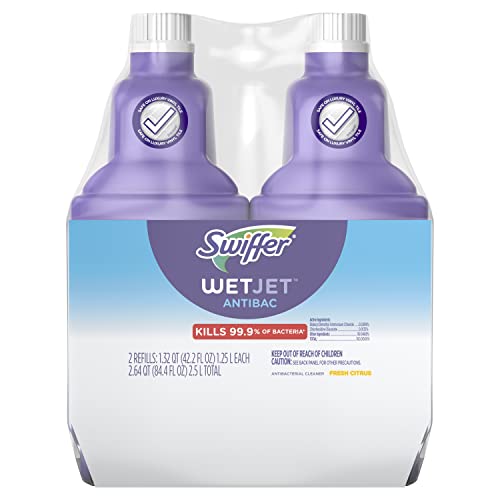 Recarga de Solución Swiffer WetJet para Limpiar Pisos, Multiusos, Aroma Cítrico Fresco, 1.25 Litros (Paquete de 2) - imagen 6