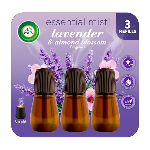 Recarga Air Wick Essential Mist, Difusor de Aceites Esenciales, Lavanda y Flor de Almendro, 3 piezas, Ambientador, Difusor de Aroma - imagen 3