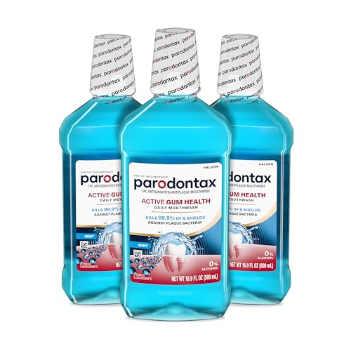 Enjuague Bucal Parodontax Active Gum Health, Antiplaca y Antigingivitis, Sabor Menta, 3x500 ml - imagen 3