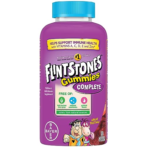 Gomitas de Vitaminas Flintstones Complete para Niños, Multivitaminas para Niños y Niñas, 180 Unidades con Vitaminas A, B6, B12, C, E y Zinc - imagen 4