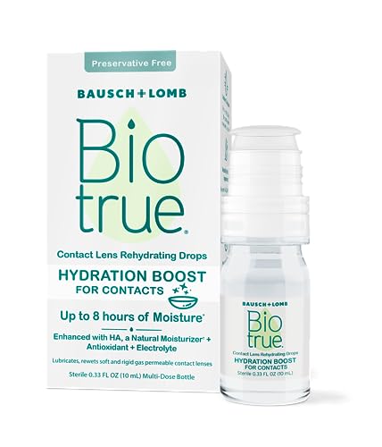 Biotrue Hidratación para Lentes, Gotas Oculares Rehidratantes para Ojos Secos, Sin Conservadores, 0.33 Oz (Paquete de 1) - imagen 3