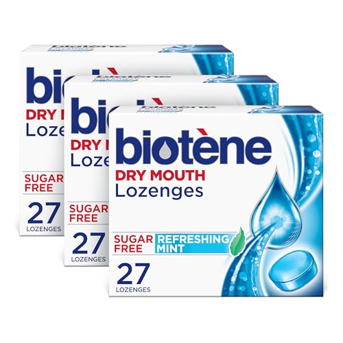 Pastillas Biotene para Boca Seca y Aliento Fresco, Alivio para Boca Seca y Refrescante de Aliento, Menta Refrescante - 27 Unidades (Paquete de 3) - imagen 1