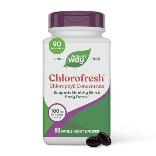 Chlorofresh de Nature's Way, Concentrado de Clorofila en Softgels, Suplemento Desodorante Interno, 90 Softgels (El Empaque Puede Variar) - imagen 2