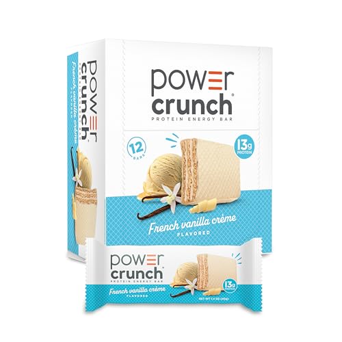 Barras de Wafle de Proteína Power Crunch, Crema de Vainilla Francesa, 1.4 Onzas (Paquete de 12) - imagen 5