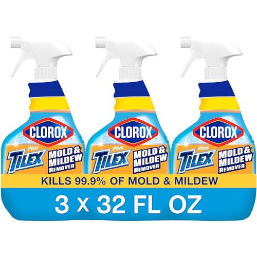 Clorox Plus Tilex Removedor de Moho y Hongos con Blanqueador, Botella de Spray, 32 Onzas Líquidas, Sin Fragancia, Paquete de 3 - imagen 6