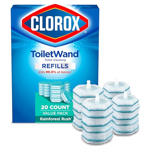 Recargas de Limpiador para Inodoro Clorox ToiletWand, Cepillo para Inodoro, Aroma Selva Tropical, Paquete de 20 - imagen 4