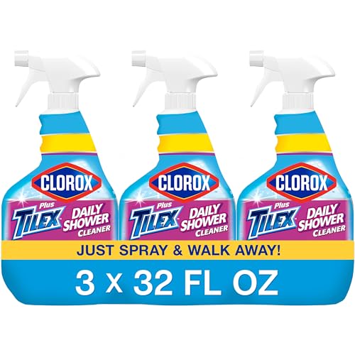 Limpiador Diario para Ducha Clorox Plus Tilex, Botella de Spray de 32 Onzas Líquidas, Paquete de 3 - imagen 6