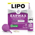 Kit de Limpieza de Oídos LIPO - Gotas para Remover Cerumen con Jeringa de Bulbo y Tapones para Oídos - Cuidado Suave y Diario para la Higiene Auditiva - imagen 1
