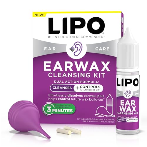 Kit de Limpieza de Oídos LIPO - Gotas para Remover Cerumen con Jeringa de Bulbo y Tapones para Oídos - Cuidado Suave y Diario para la Higiene Auditiva - imagen 3
