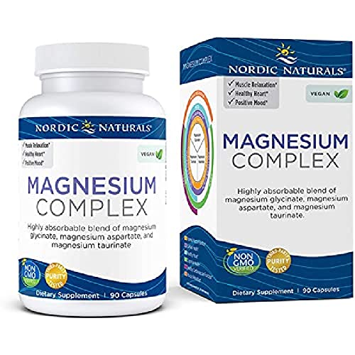 Complejo de Magnesio Nordic Naturals - 90 Cápsulas - 225 mg Magnesio, 1.9 mg Hierro - Salud Cerebral y Cardíaca, Ánimo, Energía y Relajación Muscular - imagen 3