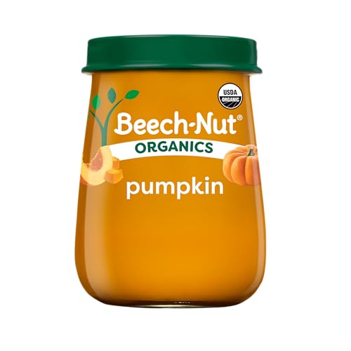 Beech-Nut Organics Comida para Bebés Orgánica Etapa 1, Calabaza, Tarro de 4 oz (Paquete de 10) - imagen 3