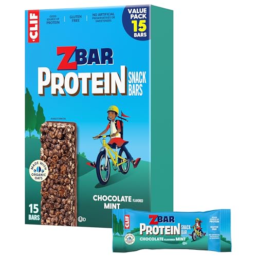 Barras de Proteína Zbar - Sabor Chocolate con Menta - Snack Crujiente - Hechas con Avena Orgánica - Sin OGM - 5g de Proteína - Sin Gluten (Paquete de - imagen 3