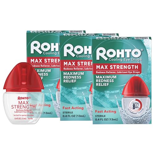 Rohto Gotas para los Ojos, Alivio Rápido para Ojos Rojos y Secos, 0.4 fl oz (Paquete de 3) - imagen 5