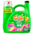 Detergente Líquido para Ropa Gain, Defensa contra Olores, Aroma Hibisco Feliz, 132 oz, 100 Cargas, Para Lavadoras HE (El empaque puede variar) - imagen 1